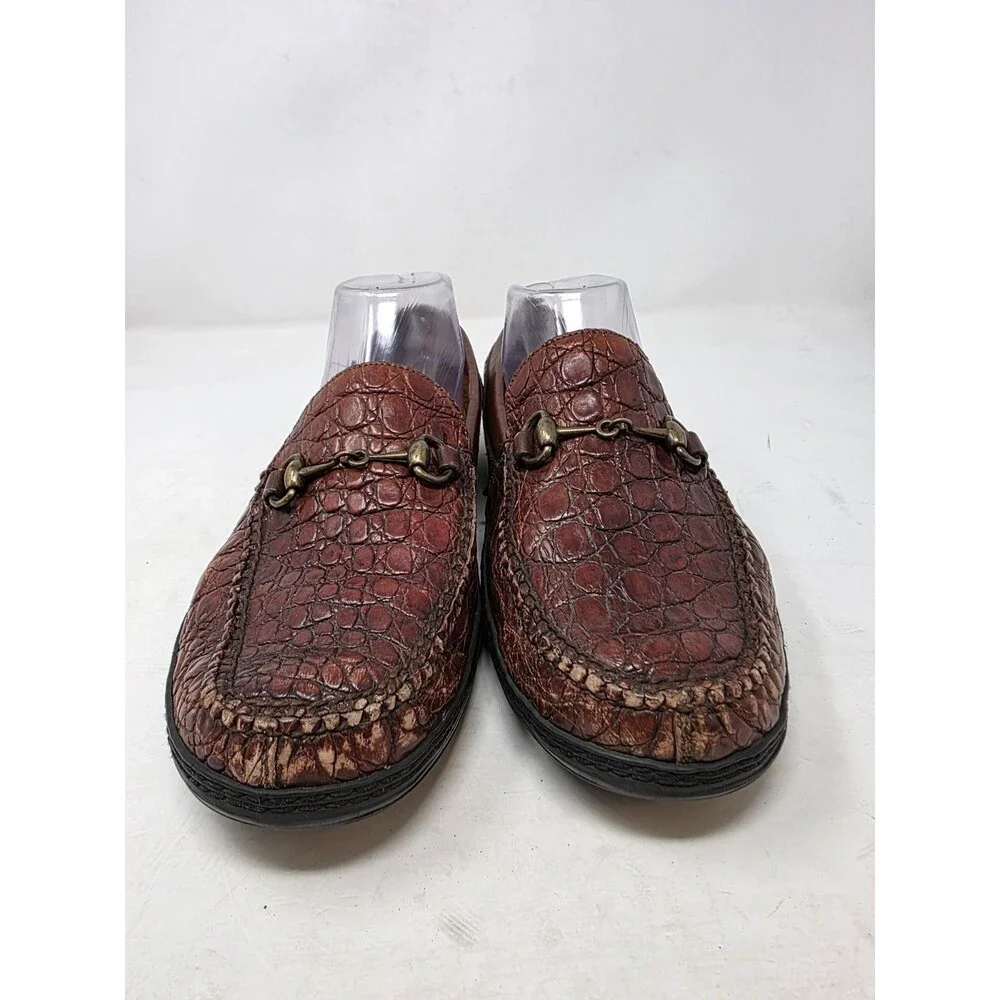 Peter Huber Genuine Crocodile 🐊 Men Loafers Shoe's Sz 9M
